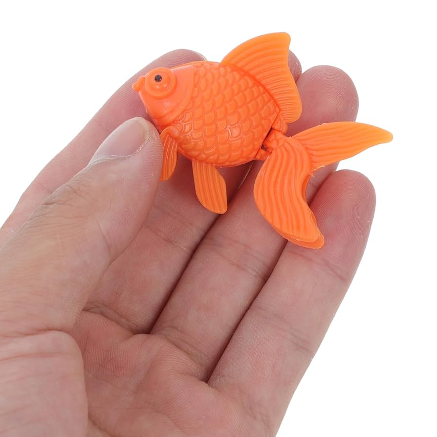 ハンドメイド38cmピラニア オレンジ フィギュア レプリカ 熱帯魚